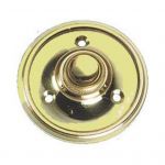 Solid brass, Round, Victorian Style Bell Push (PB39)